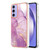 Samsung Galaxy A15 5G Electroplating Marble Dual-side IMD Phone Case - Purple 001