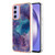 Samsung Galaxy A15 5G Electroplating Marble Dual-side IMD Phone Case - Purple 016
