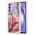 Samsung Galaxy A15 5G Electroplating Marble Dual-side IMD Phone Case - Rose Red 014