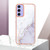 Samsung Galaxy A15 5G Electroplating Marble Dual-side IMD Phone Case - White 006