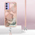 Samsung Galaxy A15 5G Electroplating Marble Dual-side IMD Phone Case with Lanyard - Rose Gold 015 Samsung Galaxy A15 5G Electroplating Marble Dual-side IMD Phone Case with Lanyard - Rose Gold 015
