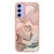 Samsung Galaxy A15 5G Electroplating Marble Dual-side IMD Phone Case with Ring - Rose Gold 015