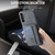 Samsung Galaxy A15 5G Fierre Shann Oil Wax Cow Leather Card Holder Back Phone Case - Grey