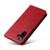 Samsung Galaxy A15 5G Fierre Shann PU Genuine Leather Texture Phone Case - Red