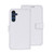 Samsung Galaxy A15 5G idewei Crazy Horse Texture Leather Phone Case - White