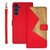 Samsung Galaxy A15 5G idewei Two-color Splicing Leather Phone Case - Red