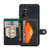 Samsung Galaxy A15 5G JEEHOOD J01 Retro Magnetic Detachable Wallet Phone Case - Black