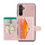 Samsung Galaxy A15 5G JEEHOOD J01 Retro Magnetic Detachable Wallet Phone Case - Pink