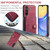 Samsung Galaxy A15 5G JEEHOOD J01 Retro Magnetic Detachable Wallet Phone Case - Red