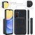 Samsung Galaxy A15 5G JEEHOOD Magnetic Zipper Horizontal Flip Leather Phone Case - Black