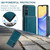 Samsung Galaxy A15 5G JEEHOOD Magnetic Zipper Horizontal Flip Leather Phone Case - Blue