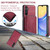 Samsung Galaxy A15 5G JEEHOOD Magnetic Zipper Horizontal Flip Leather Phone Case - Red