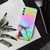 Samsung Galaxy A15 5G Laser Marble Pattern Clear TPU Protective Phone Case - Green