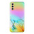 Samsung Galaxy A15 5G Laser Marble Pattern Clear TPU Protective Phone Case - Yellow