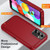 Samsung Galaxy A15 5G Life Waterproof Rugged Phone Case - Red + Black