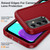 Samsung Galaxy A15 5G Life Waterproof Rugged Phone Case - Red + Black