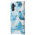 Samsung Galaxy A15 5G Marble Bronzing Stitching Leather Phone Case - Blue