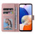 Samsung Galaxy A15 5G Marble Bronzing Stitching Leather Phone Case - Purple