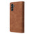 Samsung Galaxy A15 5G Multifunctional Frosted Zipper Wallet Leather Phone Case - Brown
