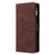 Samsung Galaxy A15 5G Multifunctional Frosted Zipper Wallet Leather Phone Case - Coffee