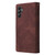 Samsung Galaxy A15 5G Multifunctional Frosted Zipper Wallet Leather Phone Case - Coffee