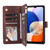 Samsung Galaxy A15 5G Multifunctional Frosted Zipper Wallet Leather Phone Case - Coffee Samsung Galaxy A15 5G Multifunctional Frosted Zipper Wallet Leather Phone Case - Coffee