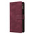 Samsung Galaxy A15 5G Multifunctional Frosted Zipper Wallet Leather Phone Case - Wine Red