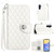 Samsung Galaxy A15 5G Rhombic Texture Flip Leather Phone Case with Lanyard - White