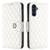 Samsung Galaxy A15 5G Rhombic Texture Flip Leather Phone Case with Lanyard - White