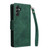 Samsung Galaxy A15 5G Rivet Buckle 9 Cards 3-Fold Wallet Leather Phone Case - Green