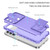 Samsung Galaxy A15 5G Stereoscopic Holder Sliding Camshield Phone Case - Purple