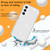 Samsung Galaxy A15 5G Terminator Style Glitter Powder Shockproof Phone Case - White