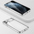 Fusion360 iPhone 12 mini Sliding Lens Cover Mirror Design Four-corner Shockproof Magnetic Metal Frame Double-sided Tempered Glass Case  - Silver