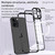 Fusion360 iPhone 12 Pro MagSafe HD Spring Buckle Metal Phone Case - Silver