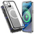 Fusion360 iPhone 12 Pro Max 360 Full Body Magnetic Frosted Magsafe Phone Case - Silver Fusion360 iPhone 12 Pro Max 360 Full Body Magnetic Frosted Magsafe Phone Case - Silver