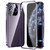 Fusion360 iPhone 11 Pro Max Magnetic Double-buckle HD Tempered Glass Phone Case - Purple