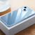 Fusion360 iPhone 14 Metal Frame HD Transparent Phone Case  - Sierra Blue