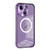 Fusion360 iPhone 14 Plus MagSafe HD Spring Buckle Metal Phone Case - Purple