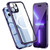 Fusion360 iPhone 14 Pro 360 Full Body Magnetic Frosted Magsafe Phone Case - Deep Purple