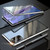 Fusion360 Samsung Galaxy Note20 Magnetic Metal Frame Double-sided Tempered Glass Case - Silver