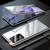 Fusion360 Samsung Galaxy Note20 Ultra Magnetic Metal Frame Double-sided Tempered Glass Case - Silver