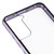 Fusion360 Samsung Galaxy S21 FE 5G HD Magnetic Metal Tempered Glass Phone Case - Purple