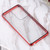 Fusion360 Samsung Galaxy S21 Ultra 5G HD Magnetic Metal Tempered Glass Phone Case - Red