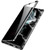 Fusion360 Samsung Galaxy S22 Ultra 5G Anti-peeping Magnetic Double-sided Tempered Glass Phone Case - Black