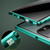Fusion360 Samsung Galaxy S22 Ultra 5G Anti-peeping Magnetic Double-sided Tempered Glass Phone Case - Green