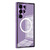 Fusion360 Samsung Galaxy S22 Ultra 5G MagSafe HD Spring Buckle Metal Phone Case - Purple