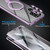 Fusion360 Samsung Galaxy S23 Ultra 5G MagSafe Magnetic HD Frosted Tempered Glass Holder Phone Case - Purple