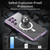 Fusion360 Samsung Galaxy S24 Ultra 5G HD Full Cover Magsafe Magnetic Metal Tempered Glass Phone Case - Purple