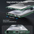 Fusion360 Samsung Galaxy S24 Ultra 5G MagSafe Magnetic HD Frosted Tempered Glass Holder Phone Case - Green Fusion360 Samsung Galaxy S24 Ultra 5G MagSafe Magnetic HD Frosted Tempered Glass Holder Phone Case - Green