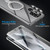 Fusion360 Samsung Galaxy S24 Ultra 5G MagSafe Magnetic HD Frosted Tempered Glass Holder Phone Case - Silver